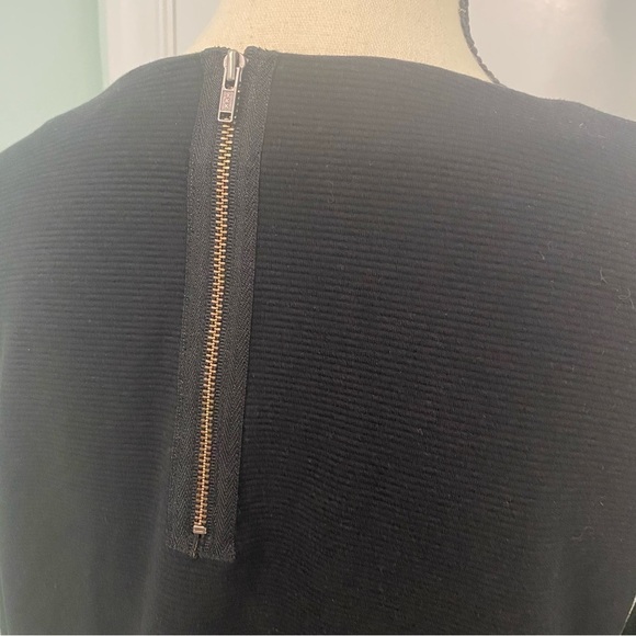 Madewell Women’s Top Gallerist Ponte Color Block Black Navy Cream Sweater Sz M - Picture 7 of 11